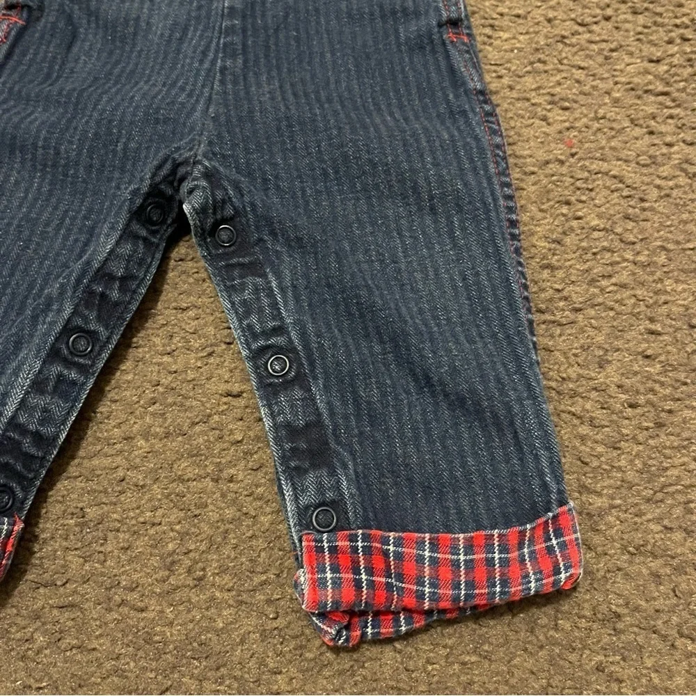 Vintage OshKosh B’Gosh Denim Plaid Overalls